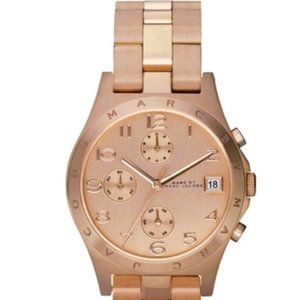 Marc By Marc Jacobs: Rose Gold Henry Chronograph Watch (NEW battery)